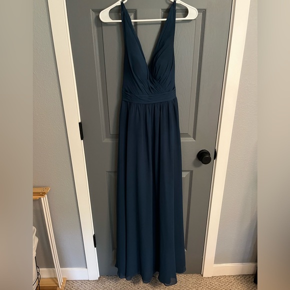 Azazie Kora Bridesmaid Dress in Neptune - Picture 1 of 3